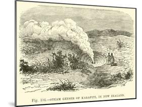 Steam Geyser of Karapiti,In New Zealand-null-Mounted Giclee Print