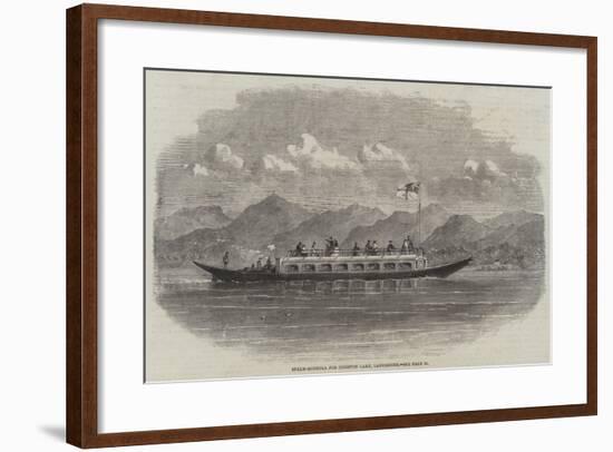 Steam-Gondola for Coniston Lake, Lancashire-null-Framed Giclee Print