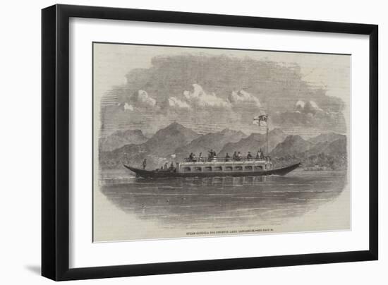 Steam-Gondola for Coniston Lake, Lancashire-null-Framed Giclee Print