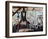 Steam Hammer Being Used in an Ironworks, France, 1867-null-Framed Giclee Print