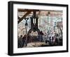 Steam Hammer Being Used in an Ironworks, France, 1867-null-Framed Giclee Print
