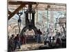 Steam Hammer Being Used in an Ironworks, France, 1867-null-Mounted Giclee Print
