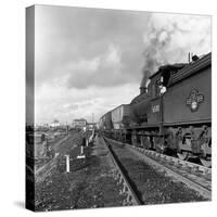 Steam Loco No 65811 Hauling Coal from Lynemouth Colliery, Northumberland, 1963-Michael Walters-Stretched Canvas