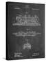 Steam Locomotive 1915 Patent-Cole Borders-Stretched Canvas