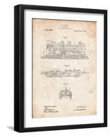 Steam Locomotive 1915 Patent-Cole Borders-Framed Art Print