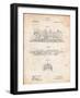 Steam Locomotive 1915 Patent-Cole Borders-Framed Art Print