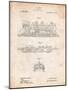 Steam Locomotive 1915 Patent-Cole Borders-Mounted Art Print