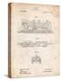 Steam Locomotive 1915 Patent-Cole Borders-Stretched Canvas