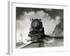 Steam Locomotive Chugging down Track-Philip Gendreau-Framed Photographic Print