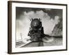 Steam Locomotive Chugging down Track-Philip Gendreau-Framed Photographic Print