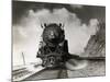 Steam Locomotive Chugging down Track-Philip Gendreau-Mounted Photographic Print