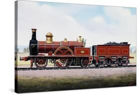 Steam Locomotive from the Lnwr Company, 1861, England, United Kingdom, 19th Century-null-Stretched Canvas