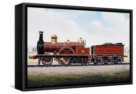 Steam Locomotive from the Lnwr Company, 1861, England, United Kingdom, 19th Century-null-Framed Stretched Canvas