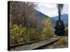 Steam Locomotive of Heber Valley Railroad Tourist Train, Wasatch-Cache National Forest, Utah, USA-Scott T^ Smith-Stretched Canvas