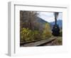 Steam Locomotive of Heber Valley Railroad Tourist Train, Wasatch-Cache National Forest, Utah, USA-Scott T^ Smith-Framed Photographic Print