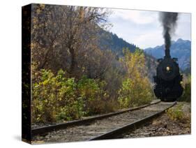 Steam Locomotive of Heber Valley Railroad Tourist Train, Wasatch-Cache National Forest, Utah, USA-Scott T^ Smith-Stretched Canvas