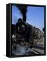 Steam Locomotive of Indian Railways at Chittaurgarh Junction, India-Tony Gervis-Framed Stretched Canvas