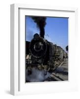 Steam Locomotive of Indian Railways at Chittaurgarh Junction, India-Tony Gervis-Framed Photographic Print