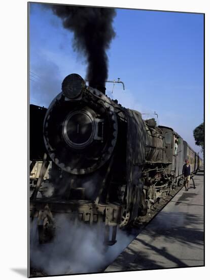 Steam Locomotive of Indian Railways at Chittaurgarh Junction, India-Tony Gervis-Mounted Photographic Print