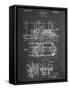 Steam Locomotive Patent-null-Framed Stretched Canvas