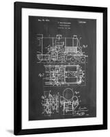 Steam Locomotive Patent-null-Framed Art Print