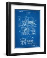 Steam Locomotive Patent-null-Framed Art Print