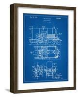 Steam Locomotive Patent-null-Framed Art Print