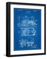 Steam Locomotive Patent-null-Framed Art Print