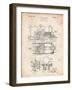 Steam Locomotive Patent-Cole Borders-Framed Art Print