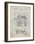 Steam Locomotive Patent-Cole Borders-Framed Art Print