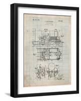 Steam Locomotive Patent-Cole Borders-Framed Art Print