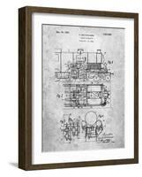 Steam Locomotive Patent-Cole Borders-Framed Art Print