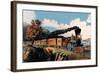 Steam Locomotive-Currier & Ives-Framed Art Print