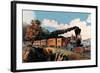 Steam Locomotive-Currier & Ives-Framed Art Print