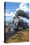 Steam Locomotive-Lantern Press-Stretched Canvas