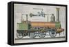 Steam Locomotive-Fortuné Delarue-Framed Stretched Canvas