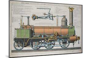 Steam Locomotive-Fortuné Delarue-Mounted Giclee Print