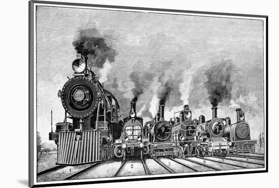 Steam Locomotives, Early 20th Century-Science Photo Library-Mounted Photographic Print
