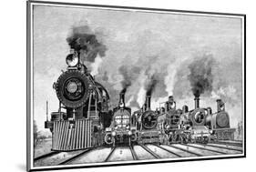 Steam Locomotives, Early 20th Century-Science Photo Library-Mounted Photographic Print