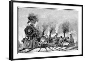 Steam Locomotives, Early 20th Century-Science Photo Library-Framed Photographic Print