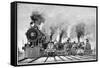 Steam Locomotives, Early 20th Century-Science Photo Library-Framed Stretched Canvas