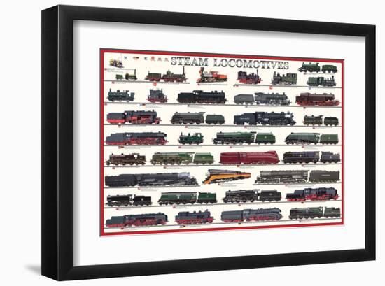Steam Locomotives-null-Framed Art Print