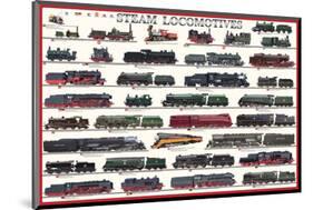 Steam Locomotives-null-Mounted Art Print
