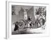 Steam-Powered Car Invented by Nicolas Joseph Cugnot-null-Framed Giclee Print