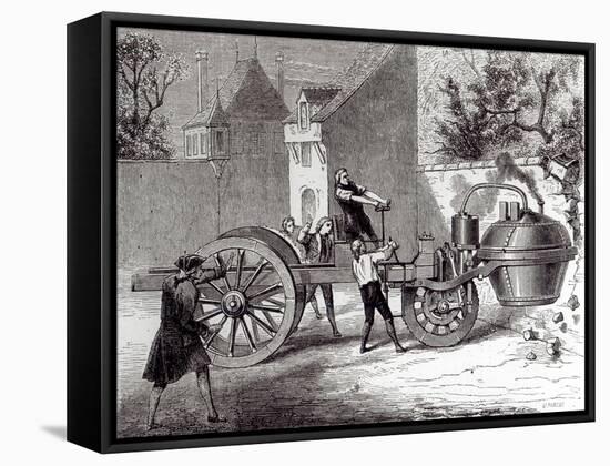 Steam-Powered Car Invented by Nicolas Joseph Cugnot-null-Framed Stretched Canvas