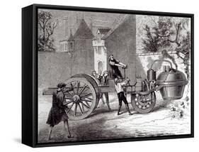 Steam-Powered Car Invented by Nicolas Joseph Cugnot-null-Framed Stretched Canvas