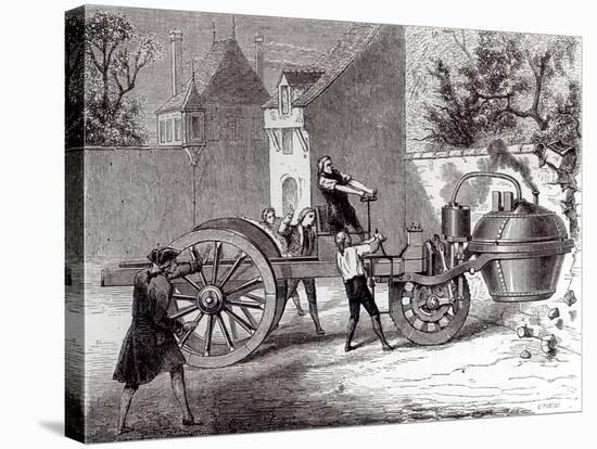Steam-Powered Car Invented by Nicolas Joseph Cugnot-null-Stretched Canvas