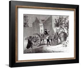 Steam-Powered Car Invented by Nicolas Joseph Cugnot-null-Framed Giclee Print