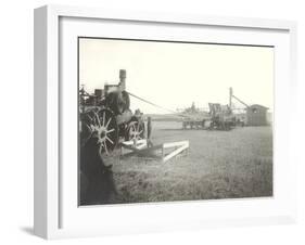 Steam-Powered Farm Equipment-null-Framed Art Print