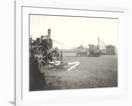 Steam-Powered Farm Equipment-null-Framed Art Print